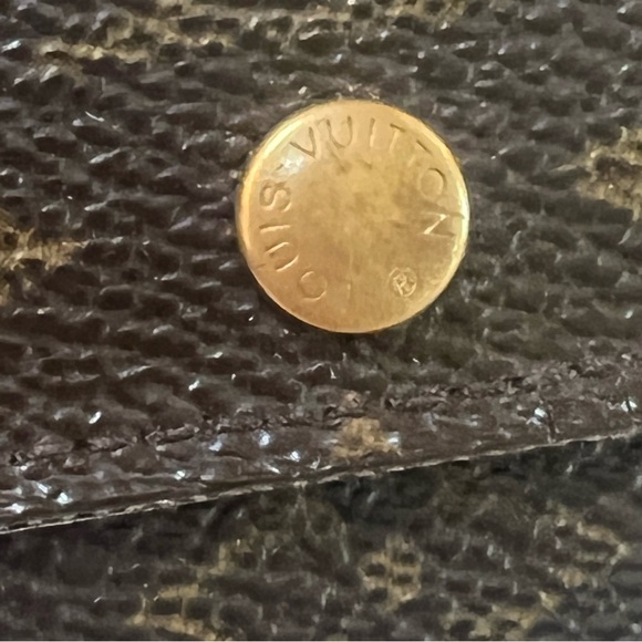 Authentic Louis Vuitton Monogram Porte-Monnaie Plat Coin Card wallet - Picture 12 of 14
